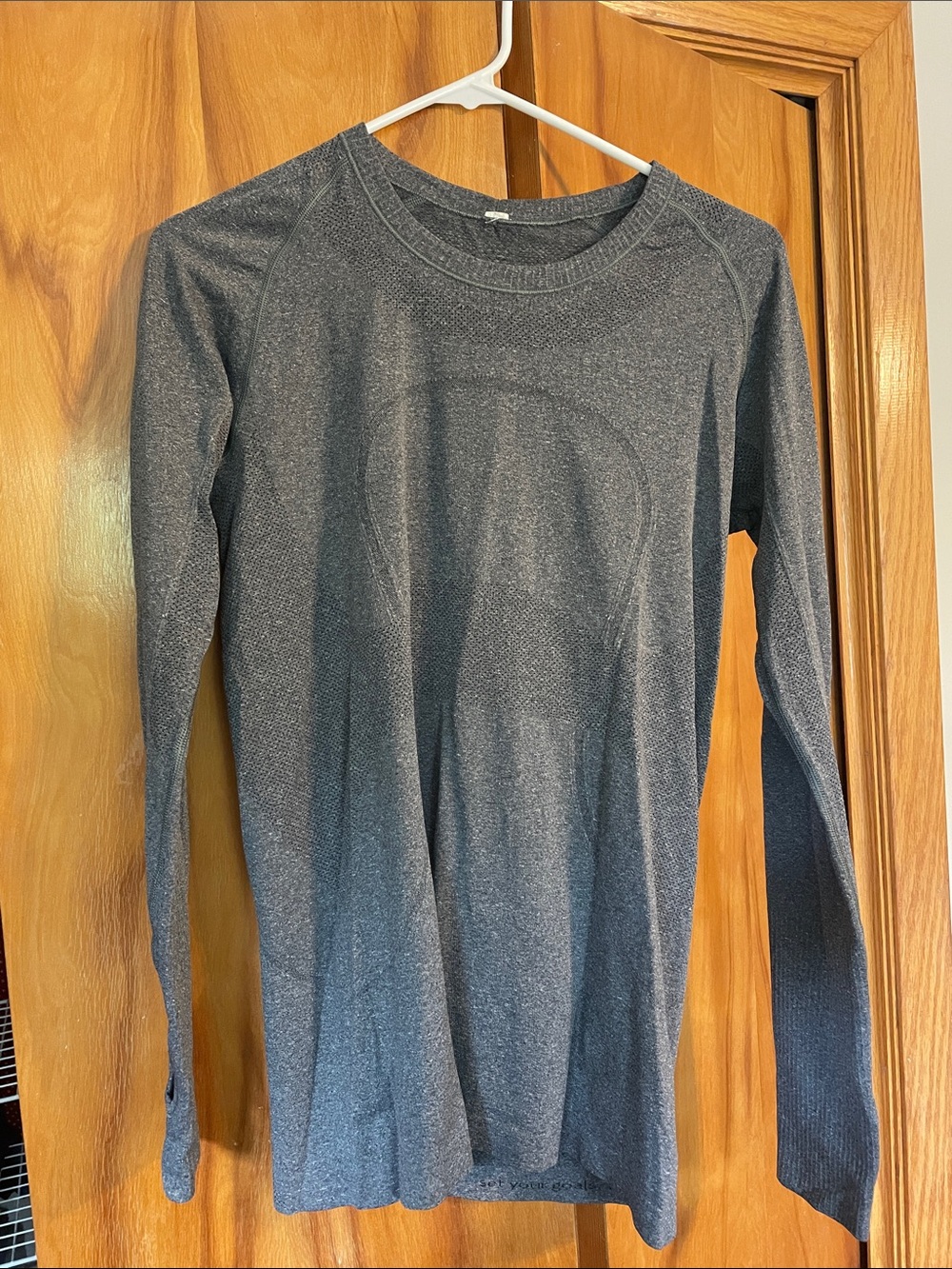 lululemon Gray Long Sleeve Athletic Top